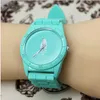 2017 Fashion Clover Women Watches Męskie liście unisex 3 liście dilik w stylu liści silikonowy pasek analogowy kwarc na rękę świąteczną gif253h