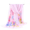 Factory Cheap Woman Scarf Silk Brand Luxury Print Flower Ladies Chiffon Scrawl Colorful Diamond Printed Wrap Scarf Beach Cover Sarog160*50cm