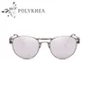 Hochwertige runde Sonnenbrille, modisch, polarisiert, Metallrahmen, Damen-Markendesigner, Original-UV-Schutz-Sonnenbrille mit Box