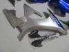 Injektionsform Högkvalitativ fairingkit för Yamaha YZF R1 09 10 11-14 Silver Blue Fairings Set YZF R1 2009-2014 Oy19