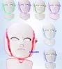 Venda quente PDT 7 Cores LEVOU Máscara Facial foton luz terapia Photon LED rejuvenescimento da pele beleza facial máquina spa