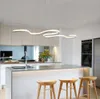 Modern Led Hanging Pendant Lights Double Glow Suspension luminaire Pendant Lamp Dining Kitchen Room High Brightness Length 1200mm