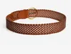 female chastity belt simple wide knitting leather belt for women and ladies designer belts summer fashion for dress