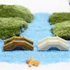 Hartsbrygga Fairy Garden Decoration Miniatyrer Mini Arch Bridge Hem Craft Figurines Moss Terrarium Micro Landscape
