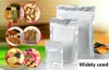 11x16cm Aluminum Foil Laminating Packaging Zip Lock Food Mylar Bags Medical Ice Snacks Coffee Smell Proof Package Heat Seal Reclosable Pouch