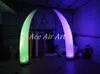 Cono inflable de curva de iluminación RGB colorido atractivo para evento de boda en Francia viene con soplador de base y control remoto