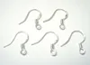 200PCS / Lot Silver Plated Earring krokar Smycken Findings Komponenter för DIY Craft Smycken Gift 15mm W21