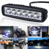 6 inç 18 W LED Işık Bar 12 V 24 V Motosiklet LED Bar Offroad 4x4 ATV Gündüz Çalışan Işıklar Kamyon Traktör Uyarı Çalışma Işığı