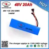 工場価格電気バイク電池48V 20Ah電動自転車電池リチウムイオン電池BMS +充電器