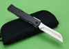 high-end HIGONOKAMI Japen knife D2steel blade TC4 ally +fiber handle 58-60HRC black nylon bag