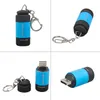 USB Mini Lanterna Lanterna LED Recarregável 0.3 W 25LM Bolso USB Lanterna Chave Da Lâmpada À Prova D 'Água Atacado 2503021