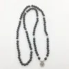 SN1166 Nieuwe Design Dames`s Mala Kralen Armband Trendy Yoga Ketting Boom Of Life Black Agate Armband Gratis verzending