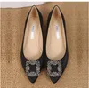 2016 Flats Shoes Women Brand Pointed Toe Women Plus Size Party Dress Shoes Low Heel Wedding Shoes Large Size