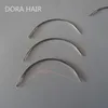 Partihandel-1 Bag 144pcs 6cm C Form krökta nålar Tråd Sy/vävningsnålar för väv med mänskligt hårförlängning