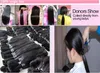 2022 Perruques de cheveux humains Full Lace pour femmes noires Brésilien Body Wave Front Gluless densité droite