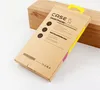 Colorful Kraft Brown Paper Retail Box Packaging with Blister inner holder Hook for iPhone X Plus Samsung Huawei phone Leather TPU case