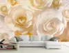 Custom Any Taille moderne blanc rose wallpaper mural 3d wallpaper 3d wall papiers for tv boltdrop3042277