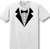 New Novelty Men T Shirts Tuxedo Tees Retro Tie Funny Camisetas Men O Neck Top Tshirt Casual Fitness Mens Clothing