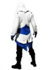 Malidaike 게임 Unisex 피규어 어쌔신 크리드 3 Connor Kenway Hoodie Jacket Zip Up 스웨터 슈즈 코스프레 의상