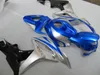 Injection mold 100% fit for Honda CBR600RR 07 08 blue silver black fairings set CBR600RR 2007 2008 OT11