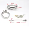 Unique Style Male Chastity Cage Device Silicone Tube with Barbed Anti-Shedding Ring Cock Cage Male Unrethral Sounding SM Craft Sex Toys