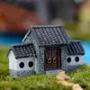 Resin Dollhouse Garden Decorations Miniatures Mini Chinese Gate Figurine Moss Terrarium Supplies Micro Landscape