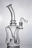 Gloednieuwe Shisha Glass Bongs Hookahs met Tornado en Cycloon Recycler PERC Glas Waterleidingen 18 mm Joint
