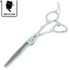 6.0Inch 2017 New SMITH CHU Hot Selling Professional Hairdressing Barber Hair Thinning Scissors Salon Hair Shears Razor JP440C, LZS0079