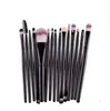 15 Pcs Profissional Make up Brushes Set Fundação Blush Em Pó Sombra Mistura Sobrancelha Pincéis de Maquiagem