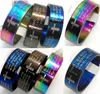 Bulkparti 100pcs Mix Lords Bön Ringar och Serenity Bön Bön Ringar Jesus Cross Band Wedding Rings Wholesale Xmas Fashion Smycken