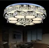 Modern enkla Lotus Kristallkronor Blomma Taklampa Cirkulär LED-ljus Vardagsrum Sovrum Matsal Inomhusarmaturer Lampor Belysning