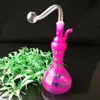 Coloured striped vase pot Wholesale Glass Hookah, Glass Water Pipe Fittings, Free Shipping