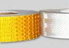 5cm * 45,7m Olika Färg PVC / PET Trafiksignal Night Stripe Reflekterande Tape Säkerhet Varning Klistermärke Bil Reflektion Tape för släpvagn