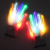 Gants d'éclairage à LED mitaines clignotantes mitaines de gant de nouveauté cosplay jouet lumineux led fête d'halloween gants à LED 6 couleurs éclairage gants lumineux