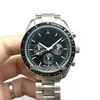 Barato New Professional Moonwatch Black Dial 311 30 42 30 01 005 Automatic Mens Watch Pulseira de aço inoxidável Gents Relógios Olá 260L