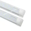 Stock en EE. UU. 72W 8ft tubos led lámparas fluorescentes t8 Tubos de luz led integrados filas dobles 384 leds lúmenes altos AC 85-265V UL FCC