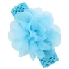 Neugeborene Baby Stirnbänder Blume Kinder Chiffon Mesh Stirnband Mädchen Säuglinge Häkeln Breite Haarbänder Kinder Haarschmuck Kopfschmuck Kha141