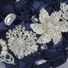 Bouquets de mariée de mariage bleu marine Simulation fleur fournitures de mariage fleur artificielle cristal doux 15 Bouquets de Quinceanera W2286831143
