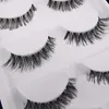 New 50 Pairs Lot Black Natural Cross Fake False Eyelash Soft Long Makeup Eye Lash Extension free shipping
