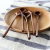 Mini cucchiaio in legno per tè e caffè con manico lungo, cucchiaio per miele, stoviglie alla moda, 20 x 3 cm