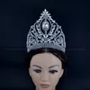 Pageant Crowns Rhinestone Crystal Silver Miss Beauty Queen Bridal Wedding Tiaras Princess Headress Fashion Hair Jewelry MO22249V