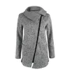 Groothandel- Vrouwen Herfst Winter Kleding Warm Fleece Jack Slant Rits Collared Jas Dame Kleding Vrouwelijke Jas