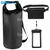 Waterproof Dry Bags Floating Compression Stuff Sacks Gear Backpacks for Kayaking Camping Bonus Phone Case and Pocket Tool3234934