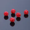 100pcs 10 mm kryształowe koraliki wielokolorowe Pave Clay Disco Ball Beads do naszyjnika bransoletki biżuteria wisiorka Charms3313271