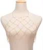 Forma na moda Sexy Praia cadeia de jóias corpo geométrico handmade malha Peito Chains Breast frete grátis Colar