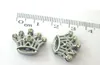 Cały 8 mm 100pllot dhinestones Crown Slajd Charm Akcesoria DIY DIY DOSIĘCIE DO 8 mm Paski telefoniczne skórzana opaska na rękę 00044092954