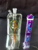 Pawl square pot glass bongs accessories Glass Smoking Pipes colorful mini multi-colors Hand Pipes Best Spoon glas