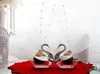 Venta al por mayor- 2022 Estilos europeos Acrílico Swan Swan Sweet Wedding Gift Jewely Candy Box Favors Favors