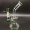 Mini bongs de vidrio de 6 pulgadas con tazones de vidrio de colores gratis Heady Beaker bong Oil Rigs Glass Water Pipes