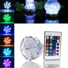 50 pz/lotto multicolore RGB LED sommergibile impermeabile base vaso floreale LED luce per la decorazione di eventi della festa nuziale